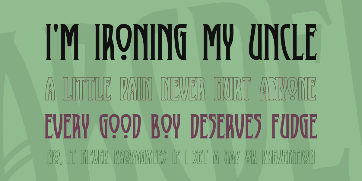 XAyax Font Family preview 4