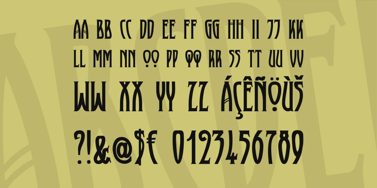 XAyax Font Family preview 5