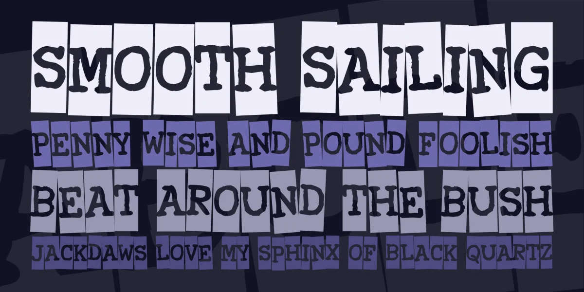 Xerography Font preview 2