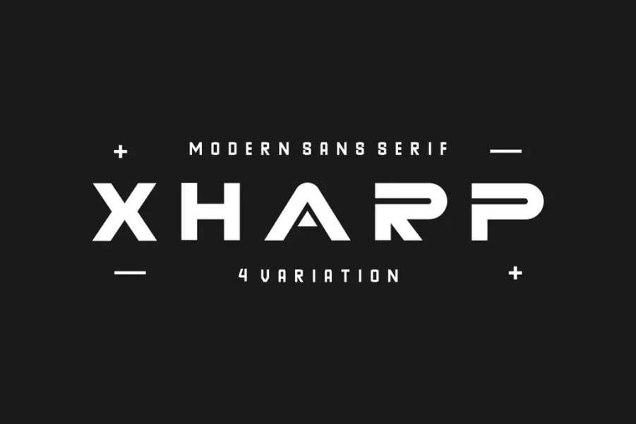 XHARP Demo Font Family