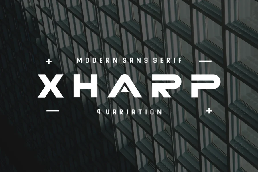 XHARP Demo Font Family preview 2