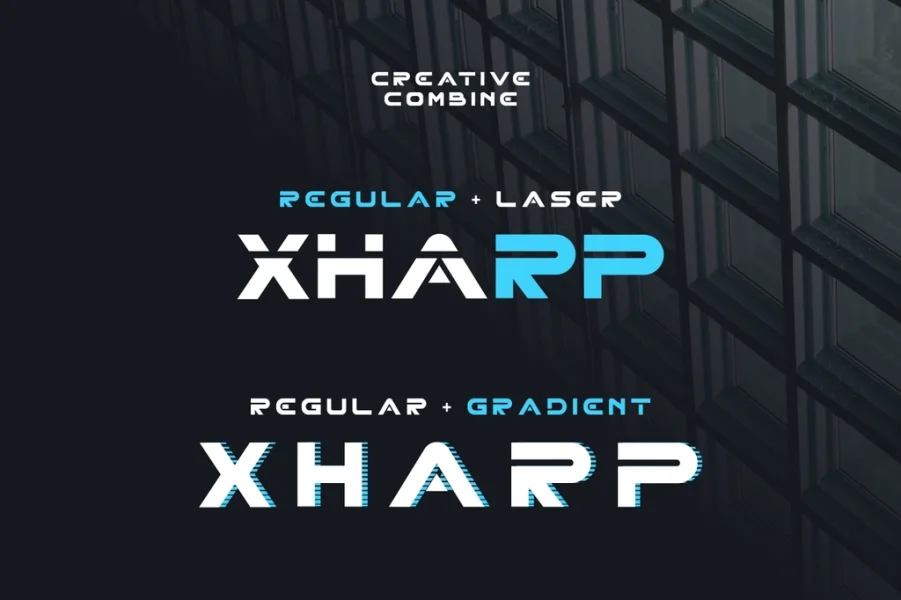 XHARP Demo Font Family preview 6