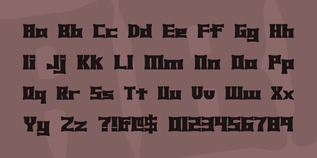 Xhume Font preview 2