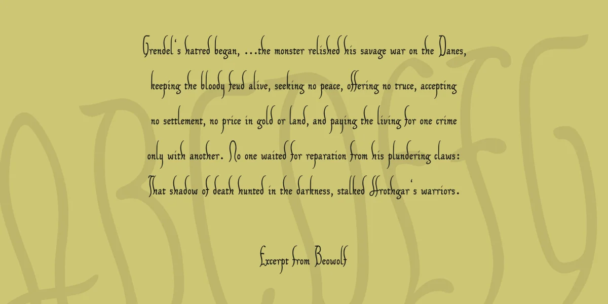XIPAROS Font preview 4