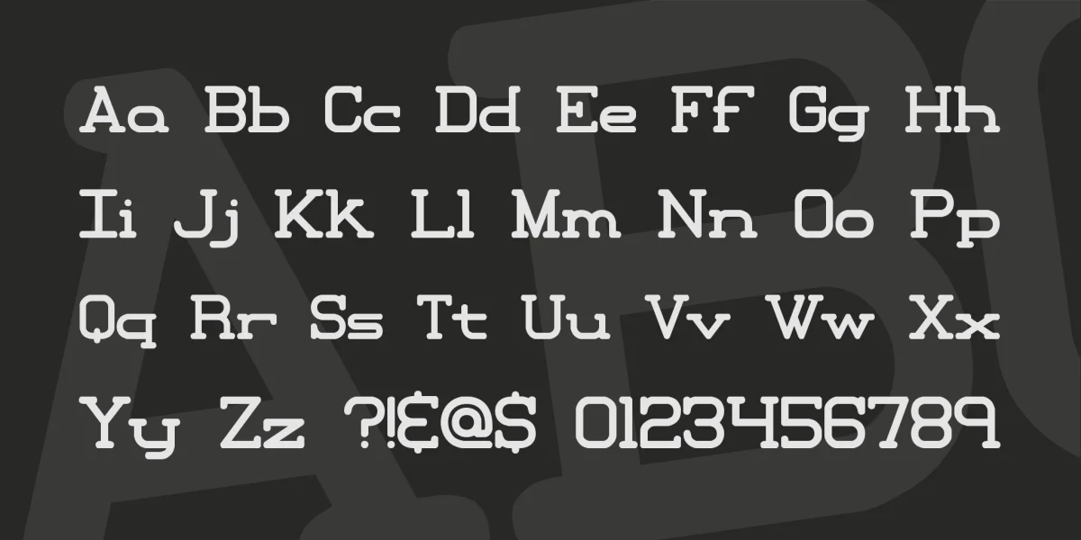 Xipital Font preview 3