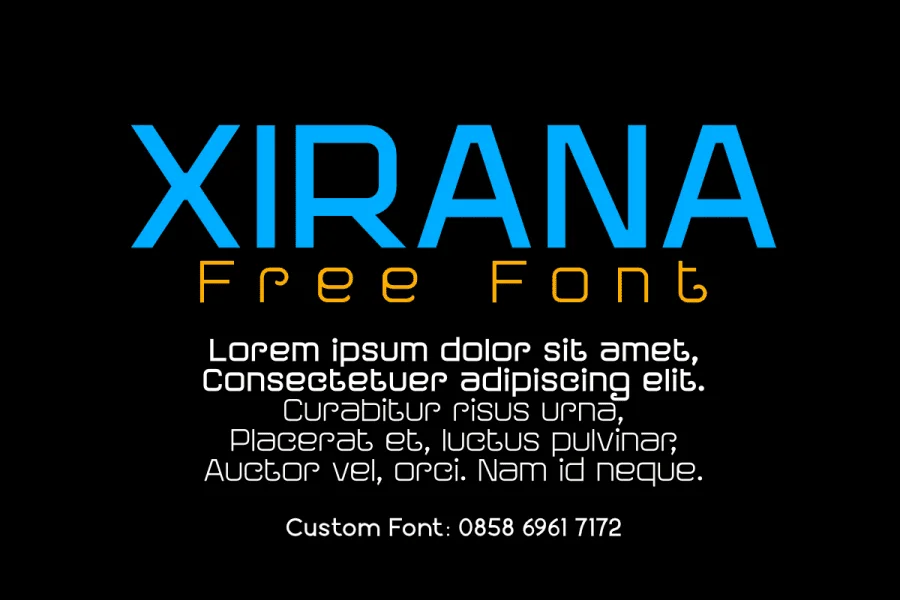 XIRANA Font Family preview 2