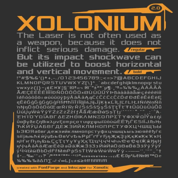 Xolonium Font Family