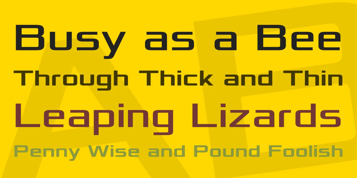 Xolonium Font Family preview 3