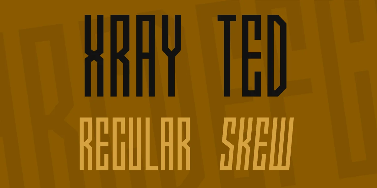 Xray Ted Font Family