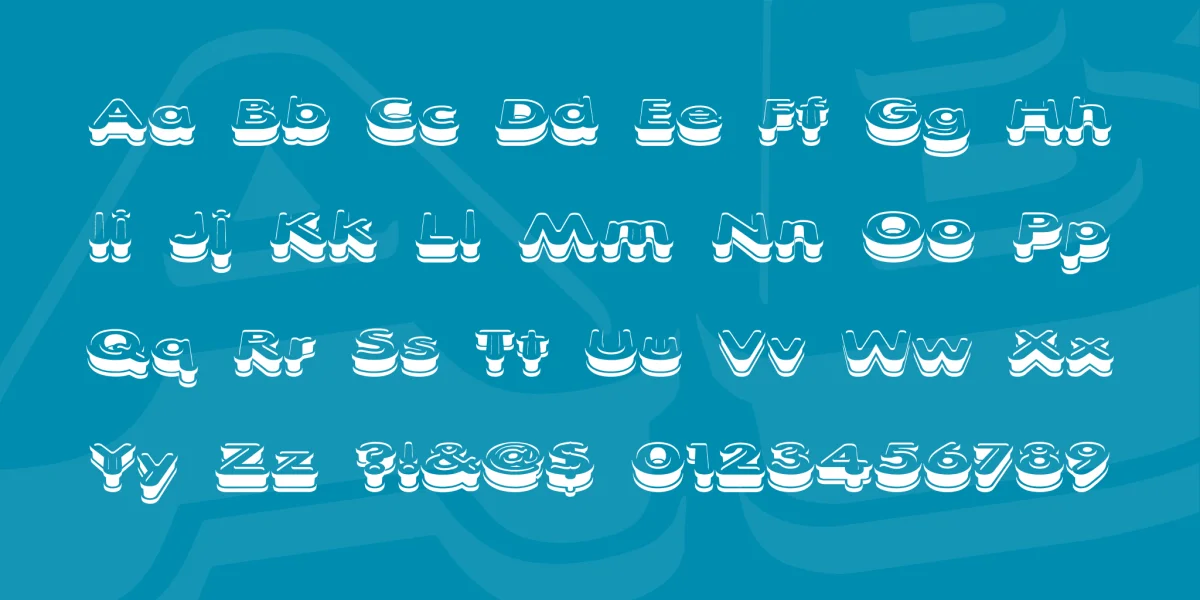Xtrusion Font preview 2
