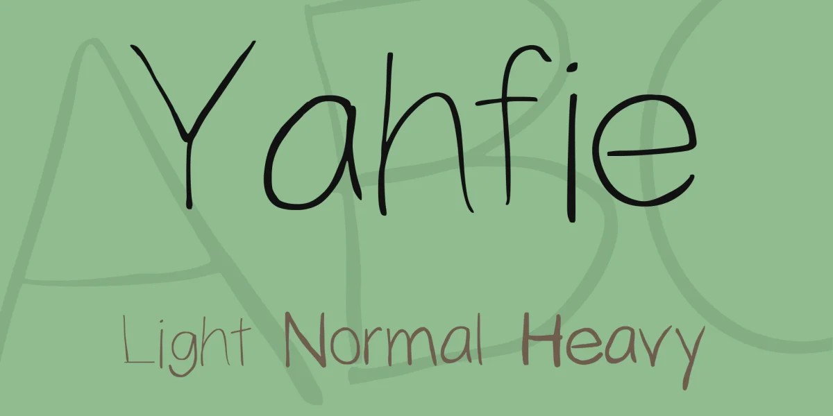 Yahfie Font Family