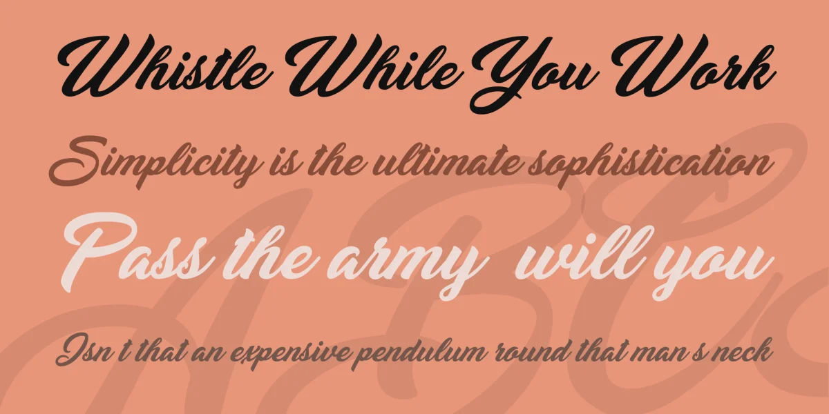 Yananeska Personal Use Font preview 2