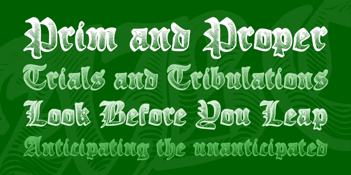 Ye Olde Oak Font preview 2