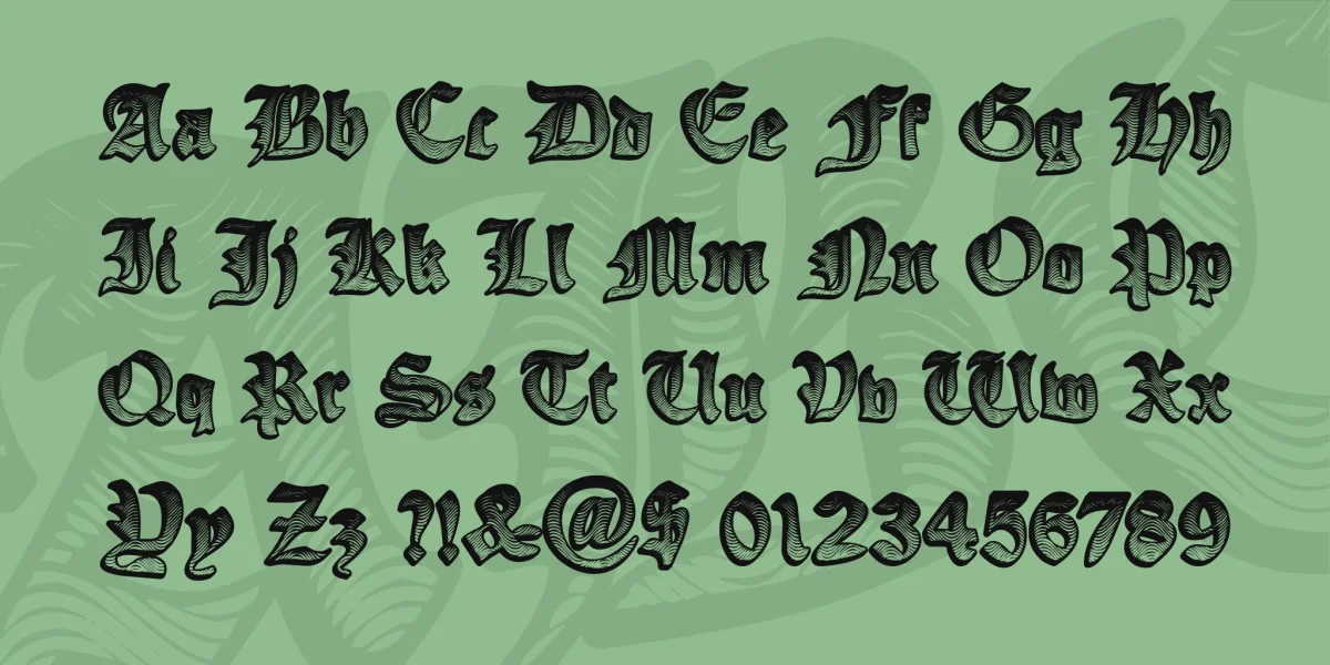 Ye Olde Oak Font preview 3