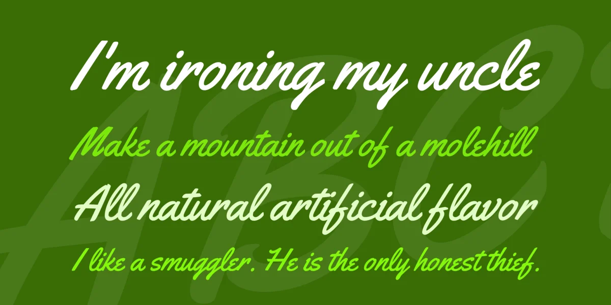 Yellowtail Font preview 2