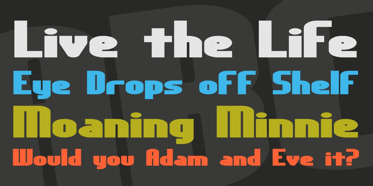 Yesterday Font preview 2