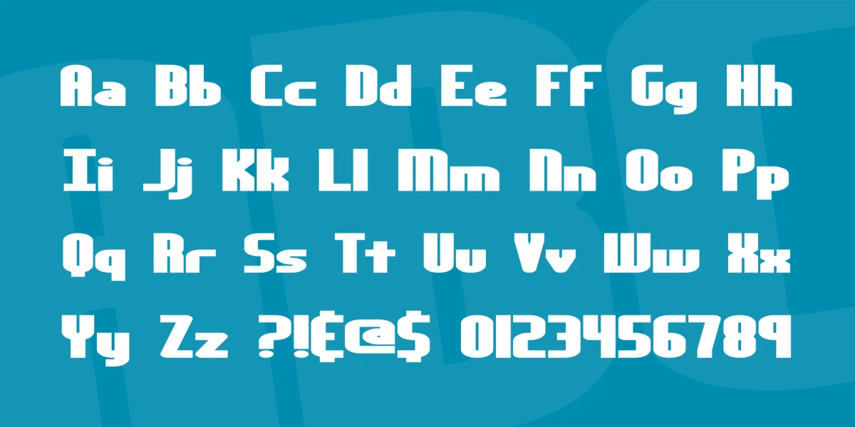 Yesterday Font preview 3