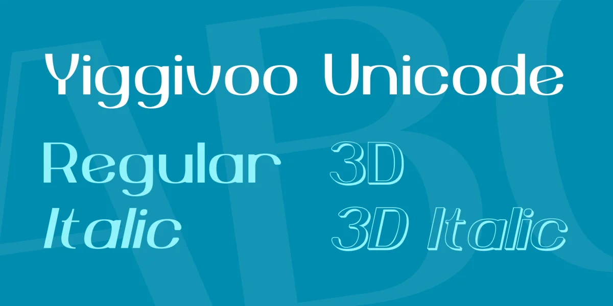 Yiggivoo Unicode Font Family