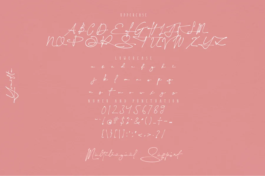 Yonitta Signature Font preview 7