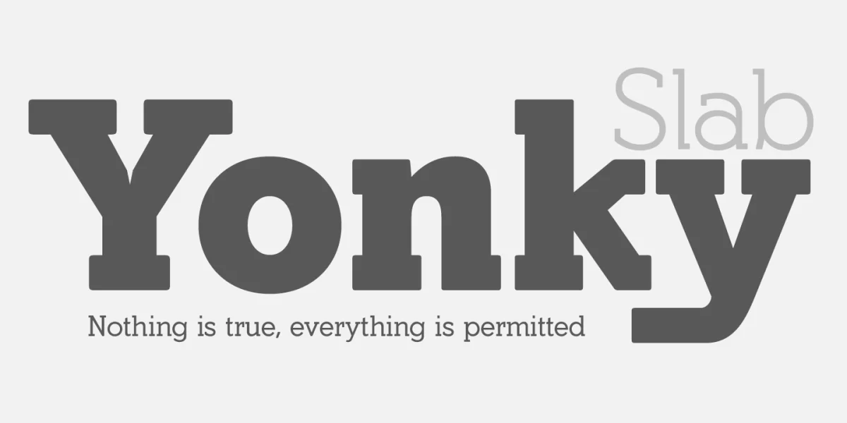 Yonky Font Family preview 2