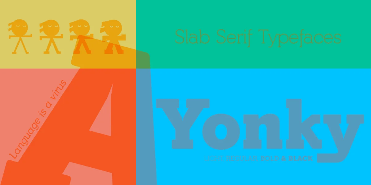 Yonky Font Family preview 3