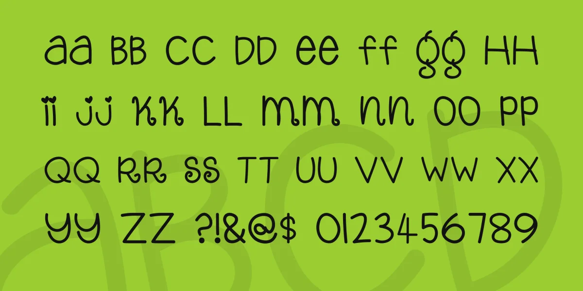 Yop_Pekabor Font preview 3