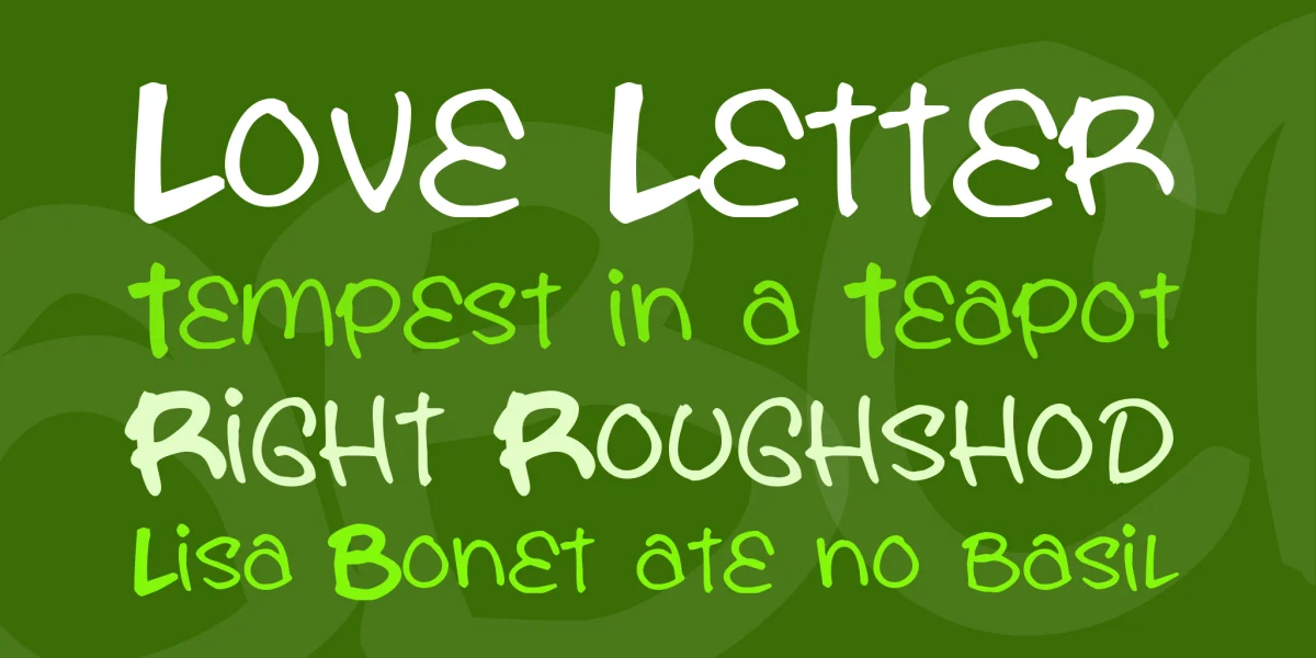 You are what you eat Font preview 2