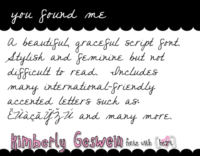 you found me Font