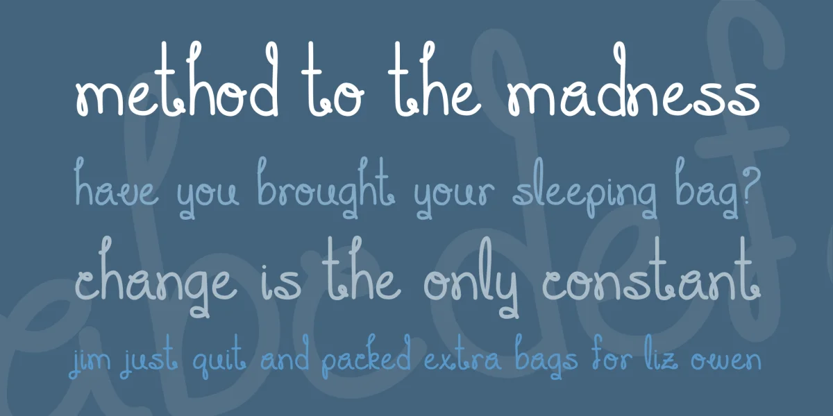 You Make Me Smile Font preview 3