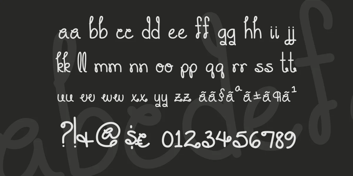 You Make Me Smile Font preview 5
