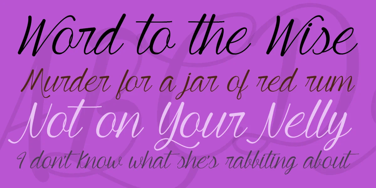 Young and Beautiful Font
