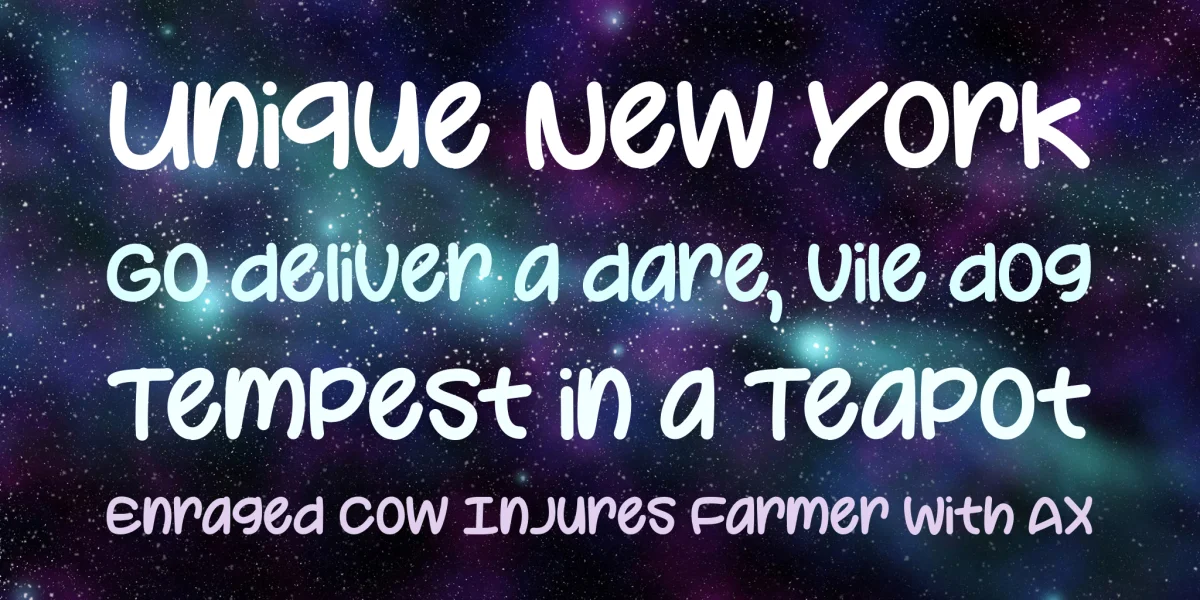 Your Star Font preview 3