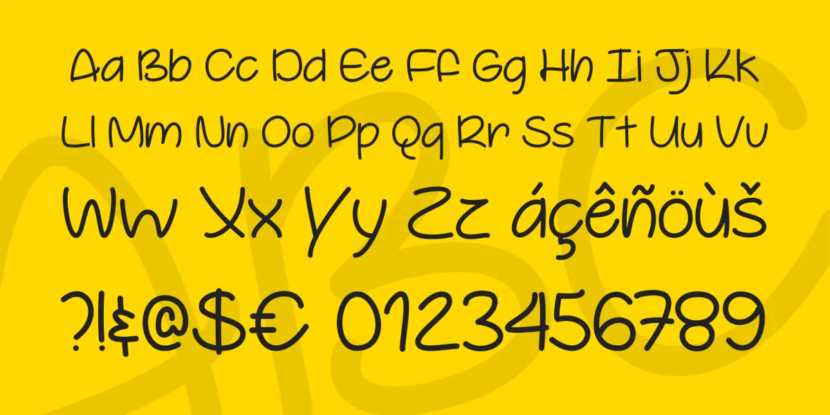 Youre So Cool Font preview 2