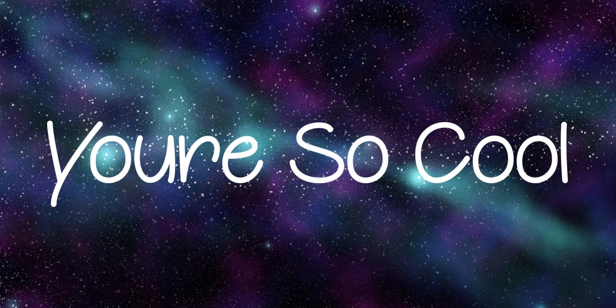 Youre So Cool Font preview 5