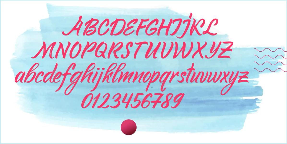 Youth Touch DEMO Font preview 2