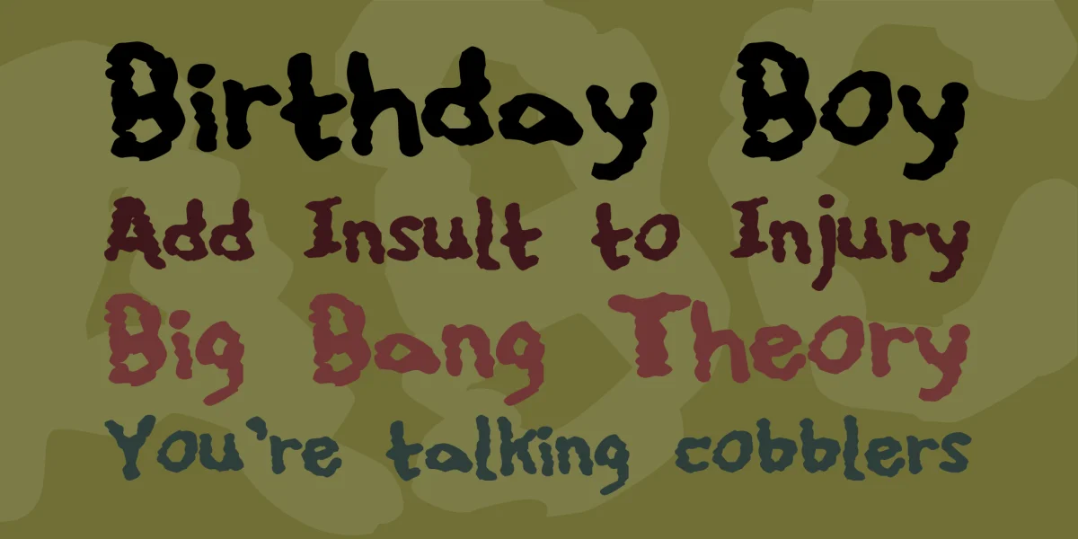 Youthquake Font preview 2
