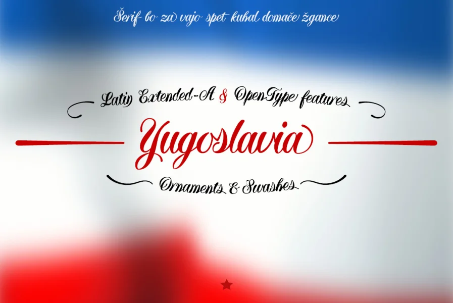 Yugoslavia Font preview 2