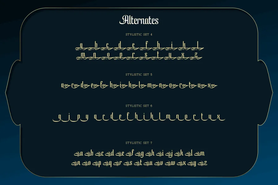 Yulltan Font preview 2