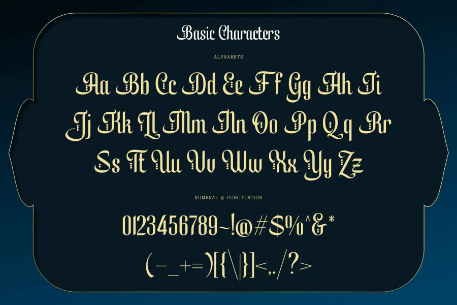 Yulltan Font preview 6