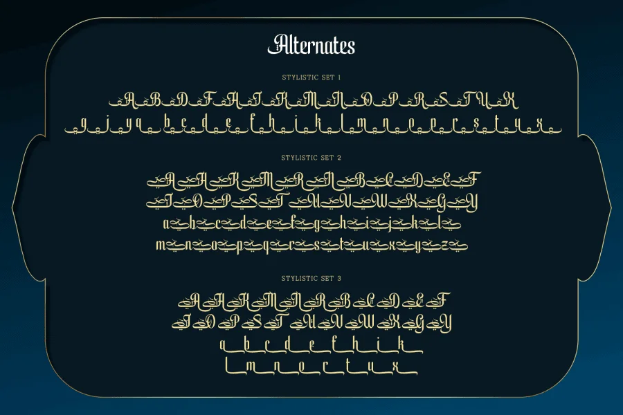 Yulltan Font preview 7