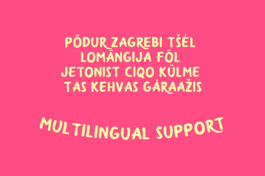 Yumaro Font Family preview 5
