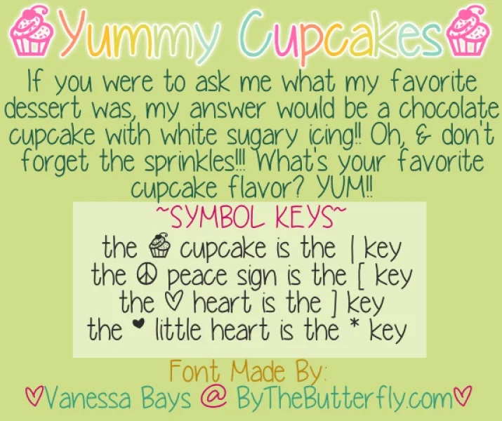 YummyCupcakes Font