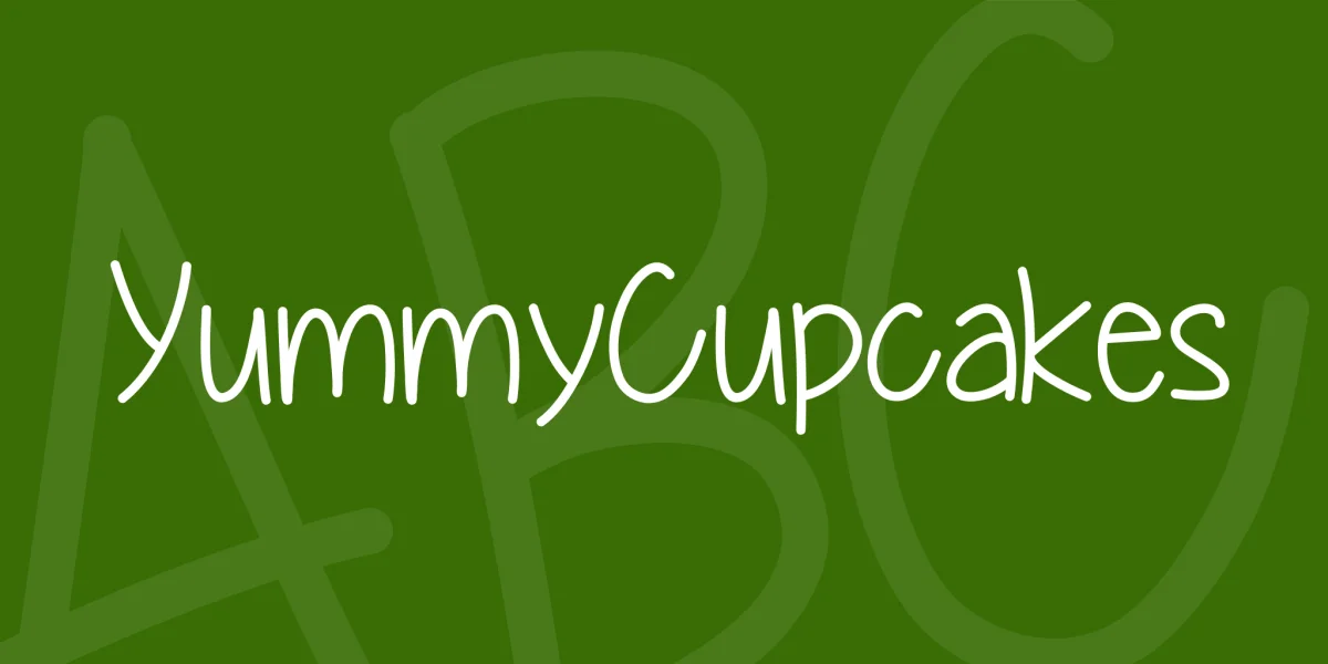 YummyCupcakes Font preview 2