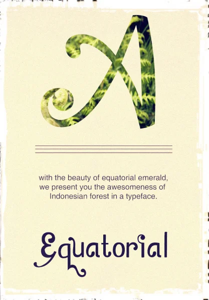 Zamrud & Khatulistiwa Font