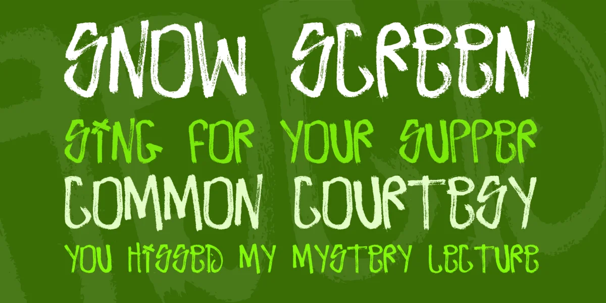 Zdarx Hardcore II Font preview 2