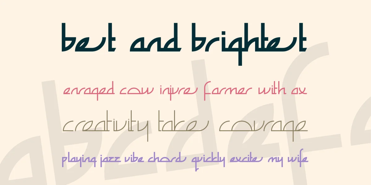 Zefir Font Family preview 2