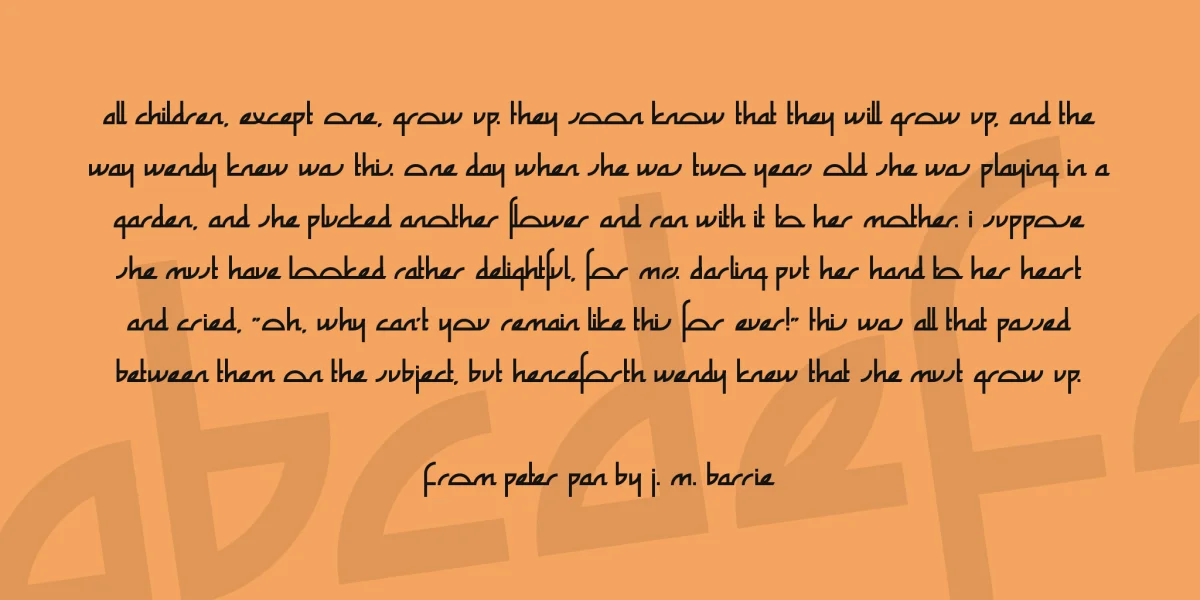 Zefir Font Family preview 3