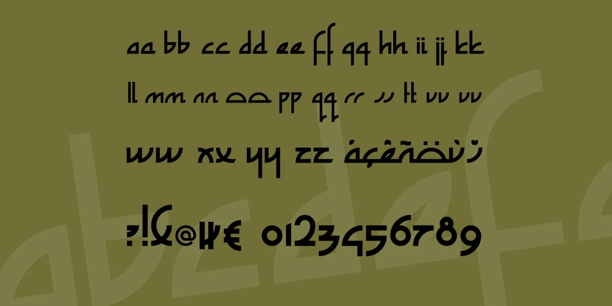 Zefir Font Family preview 4