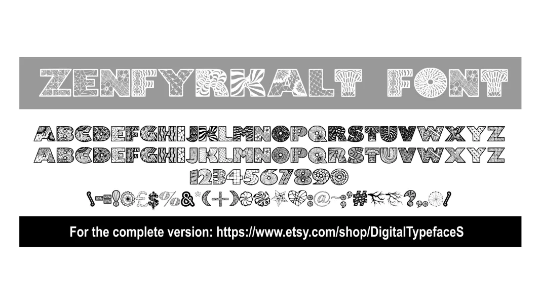Zenfyrkalt Font