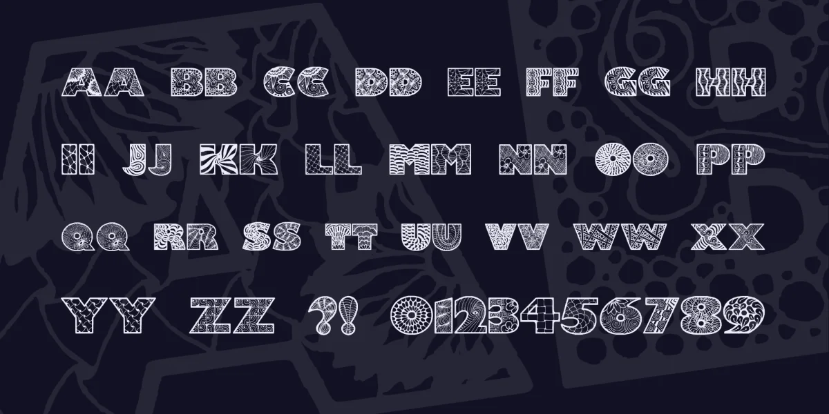 Zenfyrkalt Font preview 4